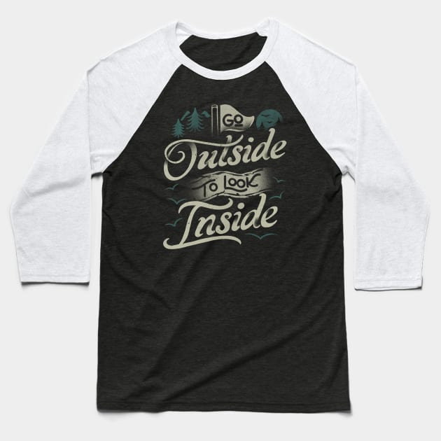 Go Outside To Look Inside II by Tobe Fonseca Baseball T-Shirt by Tobe_Fonseca